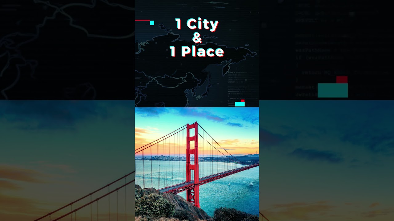 1 City & 1 Great Place | Golden Gate Bridge, San Francisco, Usa #worldtour #traveling