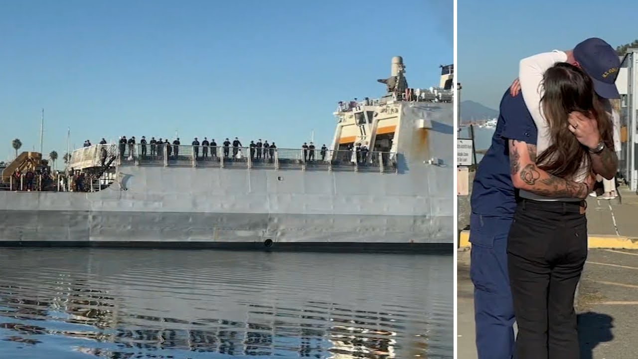 140 Coast Guardsmen Welcomed Home In Alameda After 118 Day Deployment: ‘i’m So Proud’