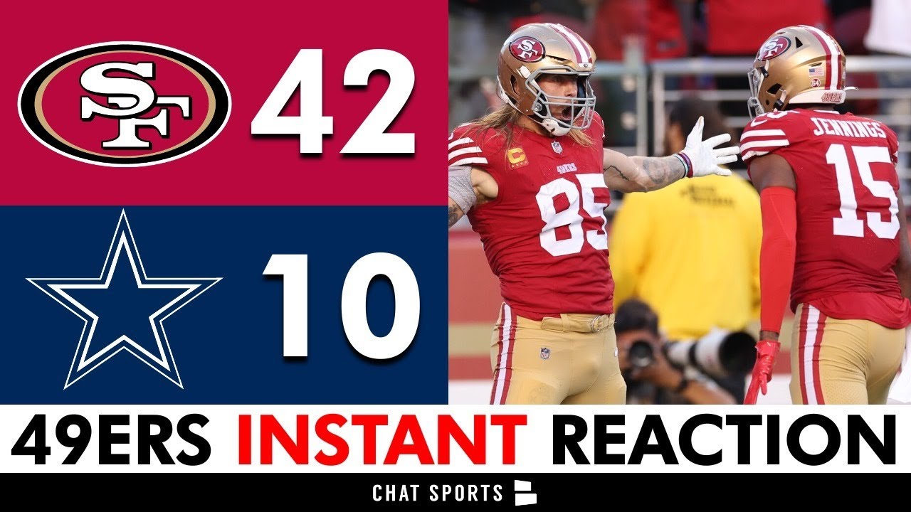 49ers INSTANT REACTION & News After DOMINATING The Cowboys 42-10! George Kittle & Brock Purdy 2 49ers Instant Reaction & News After Dominating The Cowboys 42 10! George Kittle & Brock Purdy