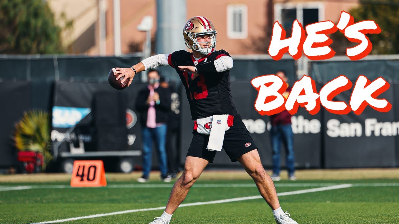 49ers Qb Brock Purdy (concussion) Is Back At Practice
