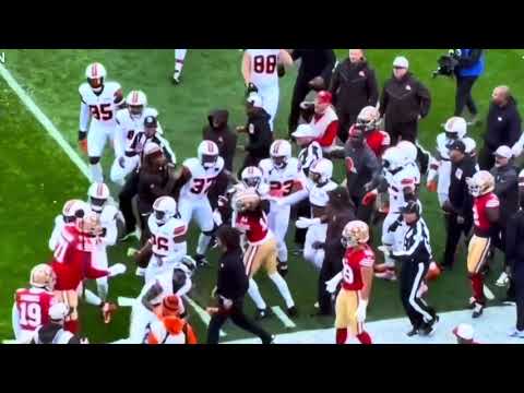 49ers Samuels And Aiyuk Focus Of Shoving Match Fight With Cleveland Browns Players, Why? 2 49ers Samuels And Aiyuk Focus Of Shoving Match Fight With Cleveland Browns Players, Why?
