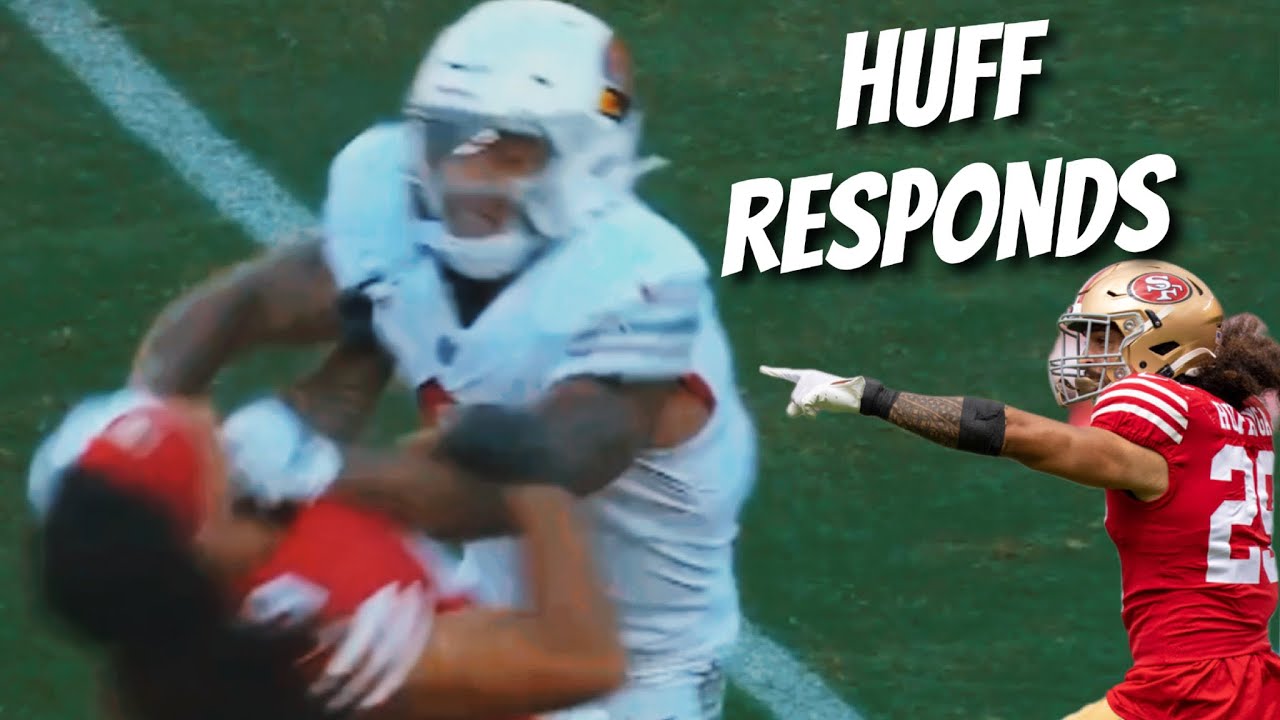 49ers Talanoa Hufanga responds to getting shoved in the face by Cardinals RB James Connor 👀 2 49ers Talanoa Hufanga Responds To Getting Shoved In The Face By Cardinals Rb James Connor 👀