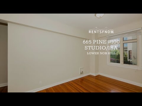 665 Pine #100, San Francisco Ca | Studio 1 Bath