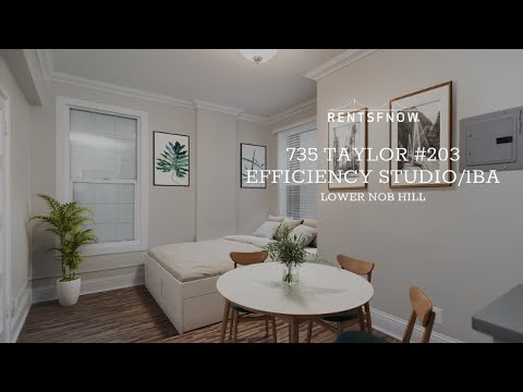 735 Taylor #203, San Francisco Ca | Efficiency Studio 1 Bath