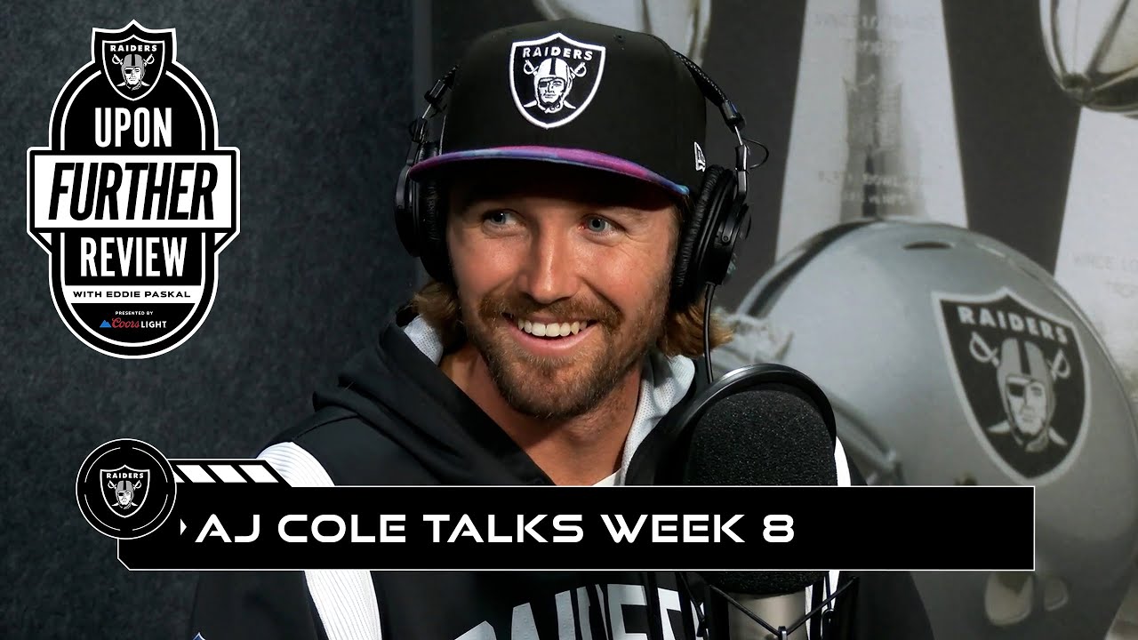 A Week 8 Check In With Aj Cole | Raiders | Nfl