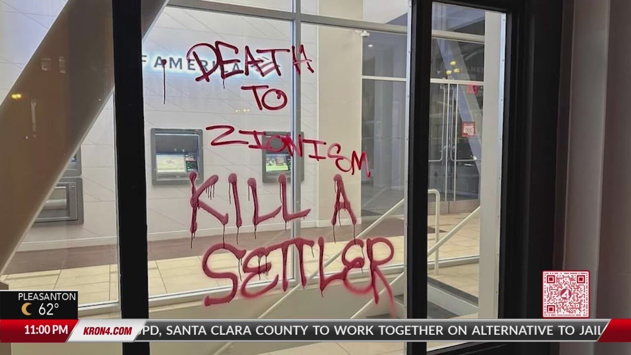 Anti-Semitic graffiti sprayed in downtown San Francisco 2 Anti Semitic Graffiti Sprayed In Downtown San Francisco