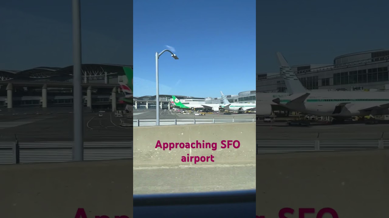 Approaching Sfo International Airport #sfo #airport #international #shorts #airplanes