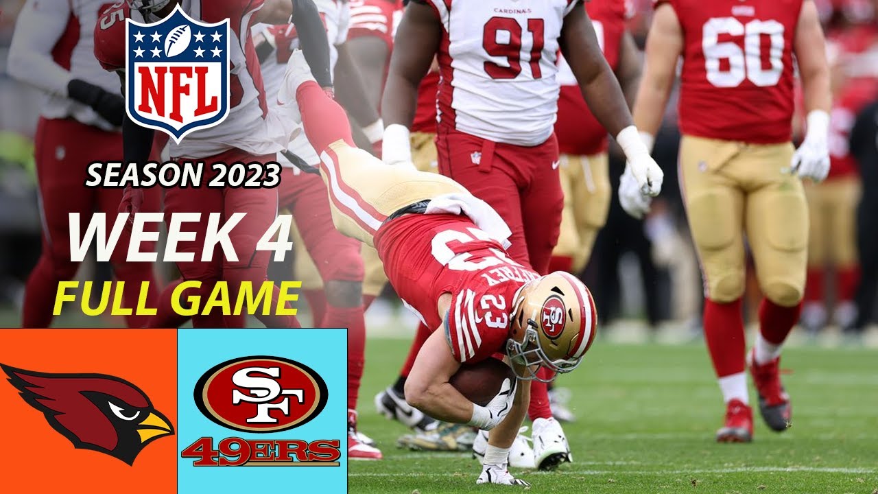 Arizona Cardinals Vs. San Francisco 49ers Full Game 2nd Week 4 10/01/23 |nfl 2023 |