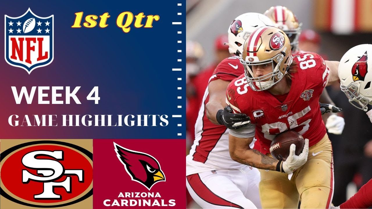 Arizona Cardinals vs San Francisco 49ers Full Highlights 1st QTR | Oct 1 - Week 4 | NFL Season 2023 1 Arizona Cardinals Vs San Francisco 49ers Full Highlights 1st Qtr | Oct 1 – Week 4 | Nfl Season 2023