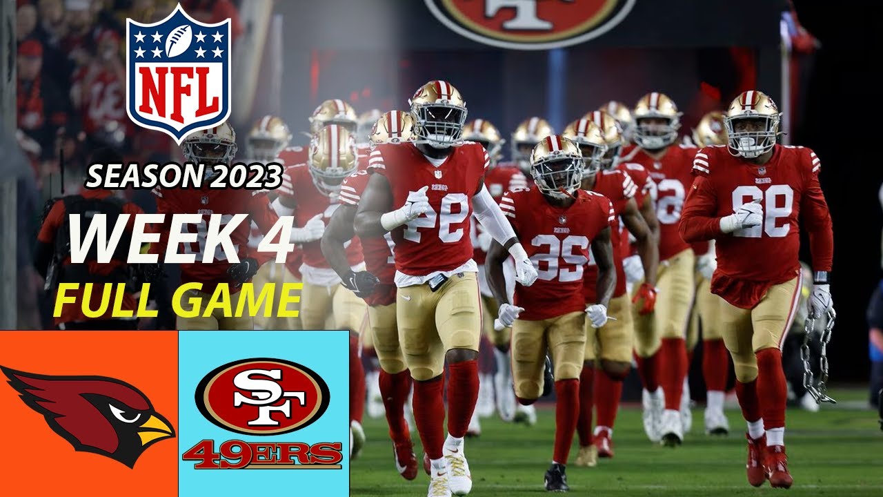 Arizona Cardinals Vs. San Francisco 49ers Full Game Week 4 10/01/23 |nfl 2023 |