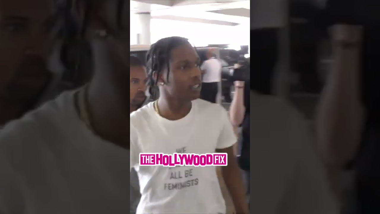 ASAP Rocky Gets Furious At Paparazzi When Mistaken For Travis Scott At LAX Airport In Los Angeles 2 Asap Rocky Gets Furious At Paparazzi When Mistaken For Travis Scott At Lax Airport In Los Angeles