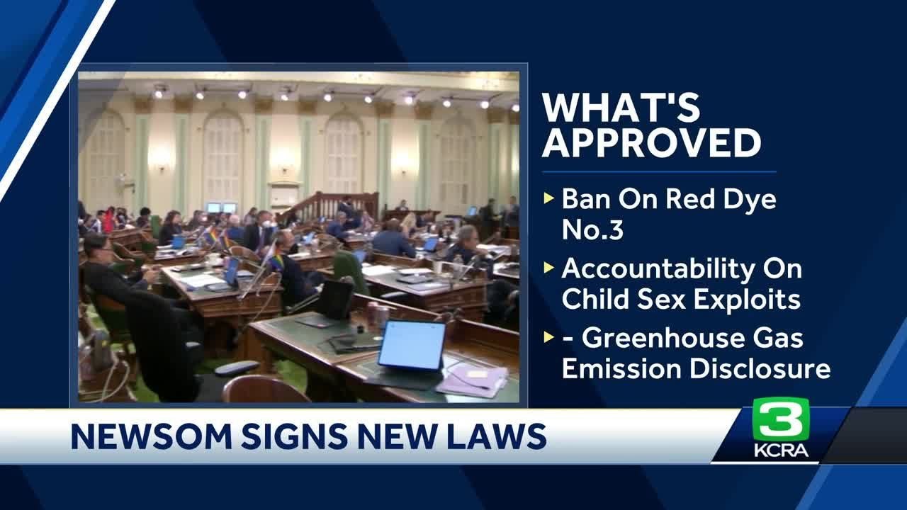 Ban On Red Dye No. 3 Among New Bills Signed By California Governor