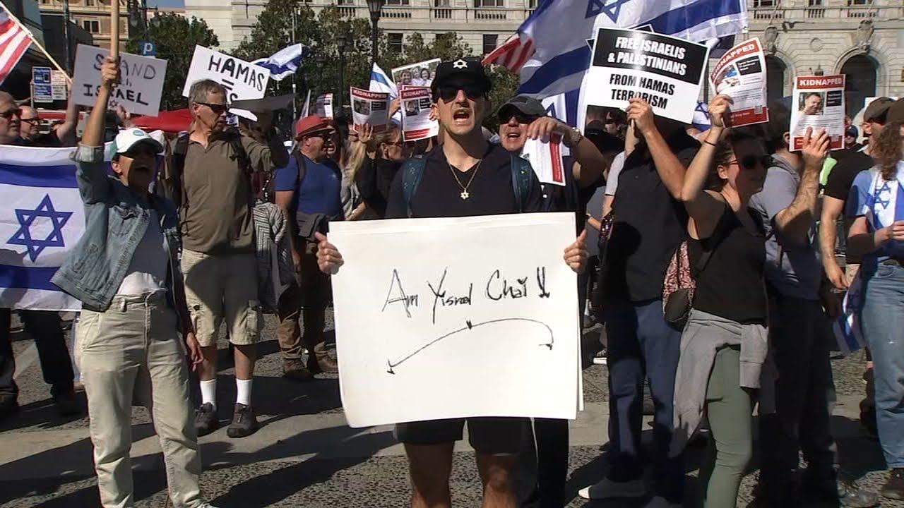 Bay Area Jewish community ties ribbons, rallies for Israel as war in Middle East continues 1 Bay Area Jewish Community Ties Ribbons, Rallies For Israel As War In Middle East Continues