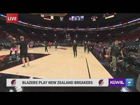 Blazers Tip Off Preseason Opener At The Moda Center