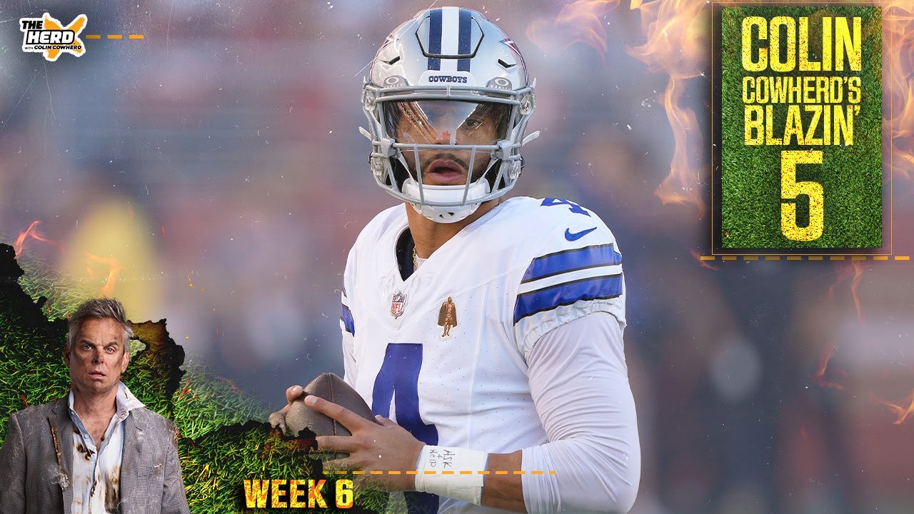 Blazin’ 5: Chargers Upset Cowboys, Bears Ko Vikings, Bengals Bounce Back In Week 6 | Nfl | The Herd