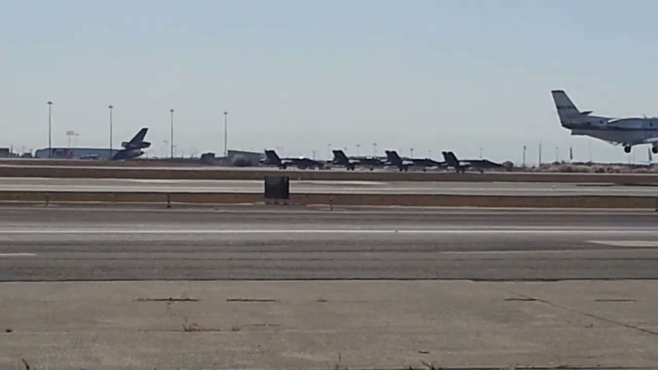 Blue Angels At Oakland International Airport. Showtime. San Francisco Fleet Week.