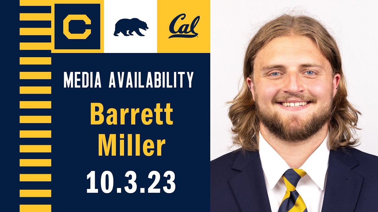 Cal Football: Barrett Miller Media Availability (10.3.23)