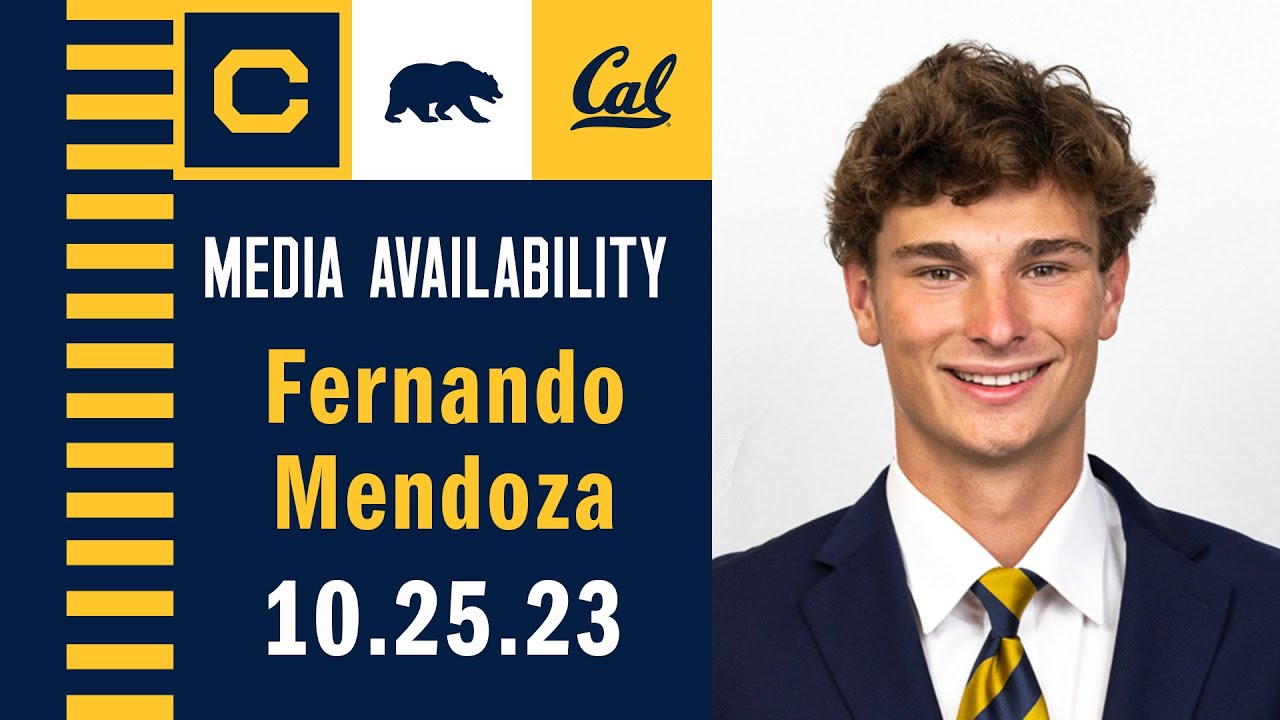 Cal Football: Fernando Mendoza Media Availability (10.25.23)