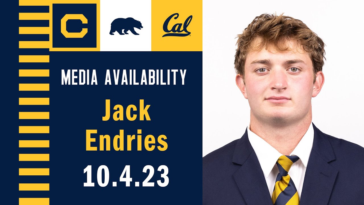 Cal Football: Jack Endries Media Availability (10.3.23)