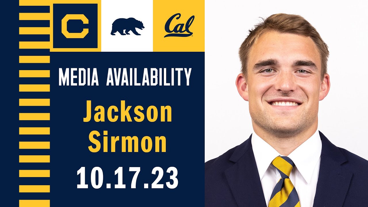 Cal Football: Jackson Sirmon Media Availability (10.17.23)