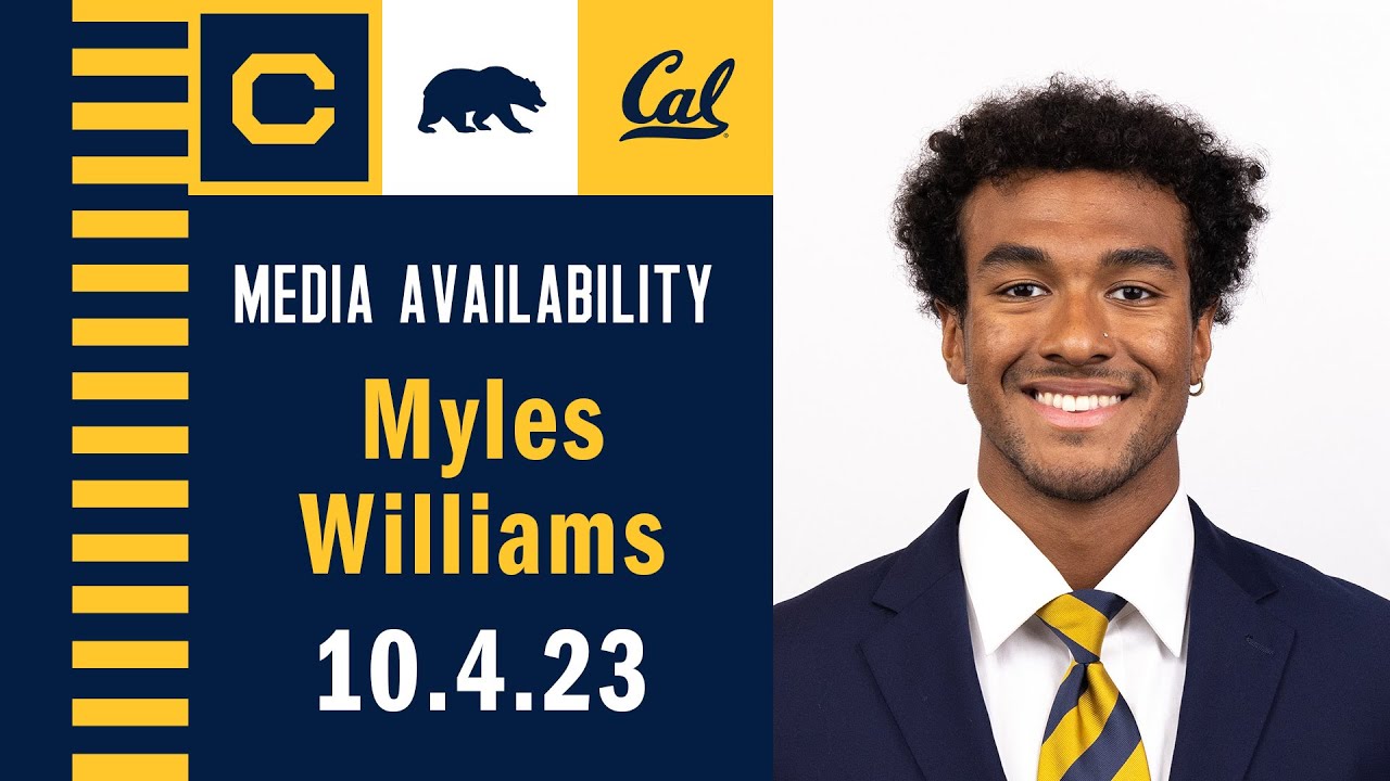 Cal Football: Myles Williams Media Availability (10.4.23)