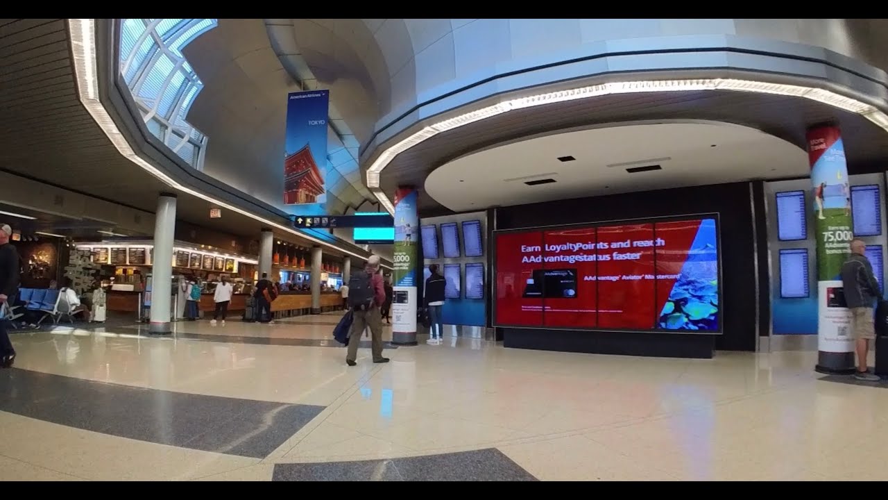 Chicago Ohare Airport (ord) Terminal 3 Walking Tour & Aa 2753 First Class To San Francisco (sfo)