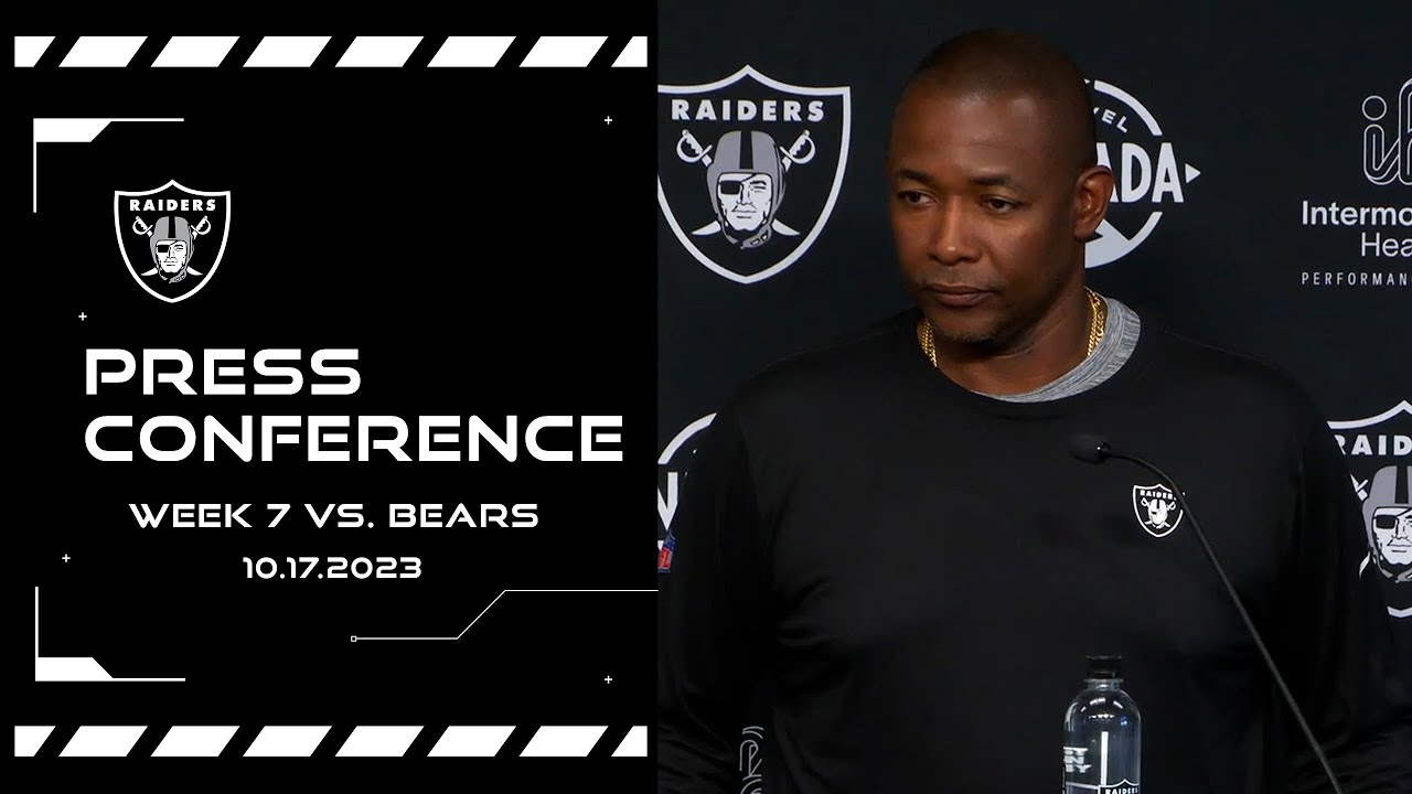 Coach Graham And Coach Lombardi Presser – 10.17.23 | Raiders | Nfl