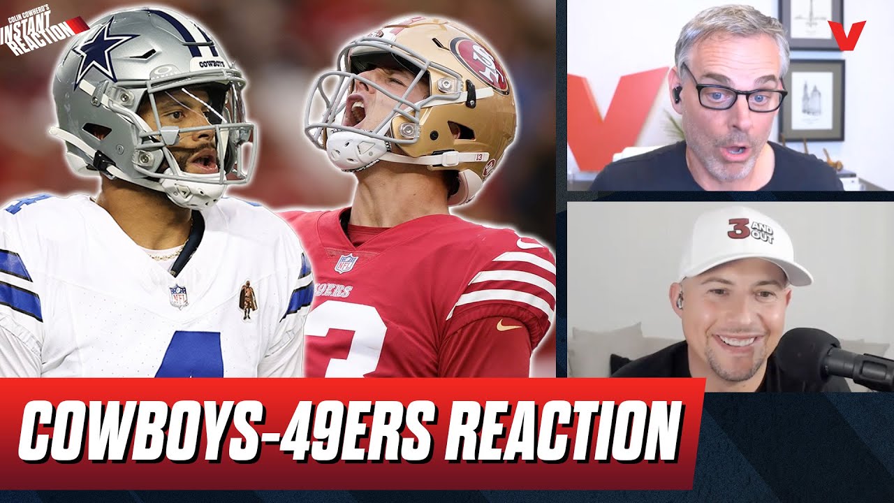 Cowboys 49ers Reaction: Brock Purdy Outduels Dak Prescott, Jets Broncos | Colin Cowherd Nfl