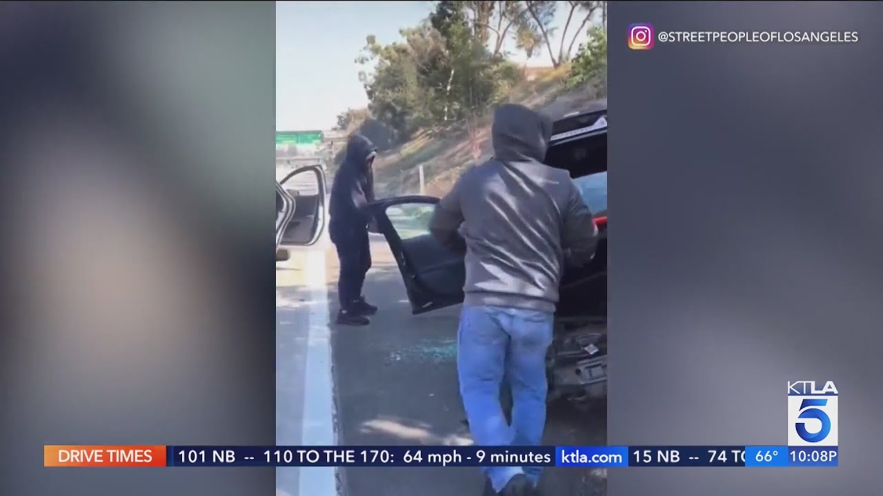 Driver Robbed On L.a. Freeway After Intentional Crash