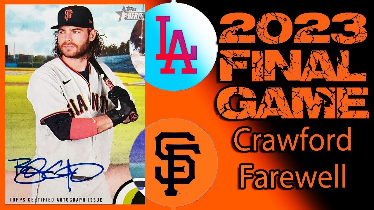 Final Game – Sf Giants Vs La Dodgers Play By Play – Pregame/postgame – Farewell Brandon Crawford