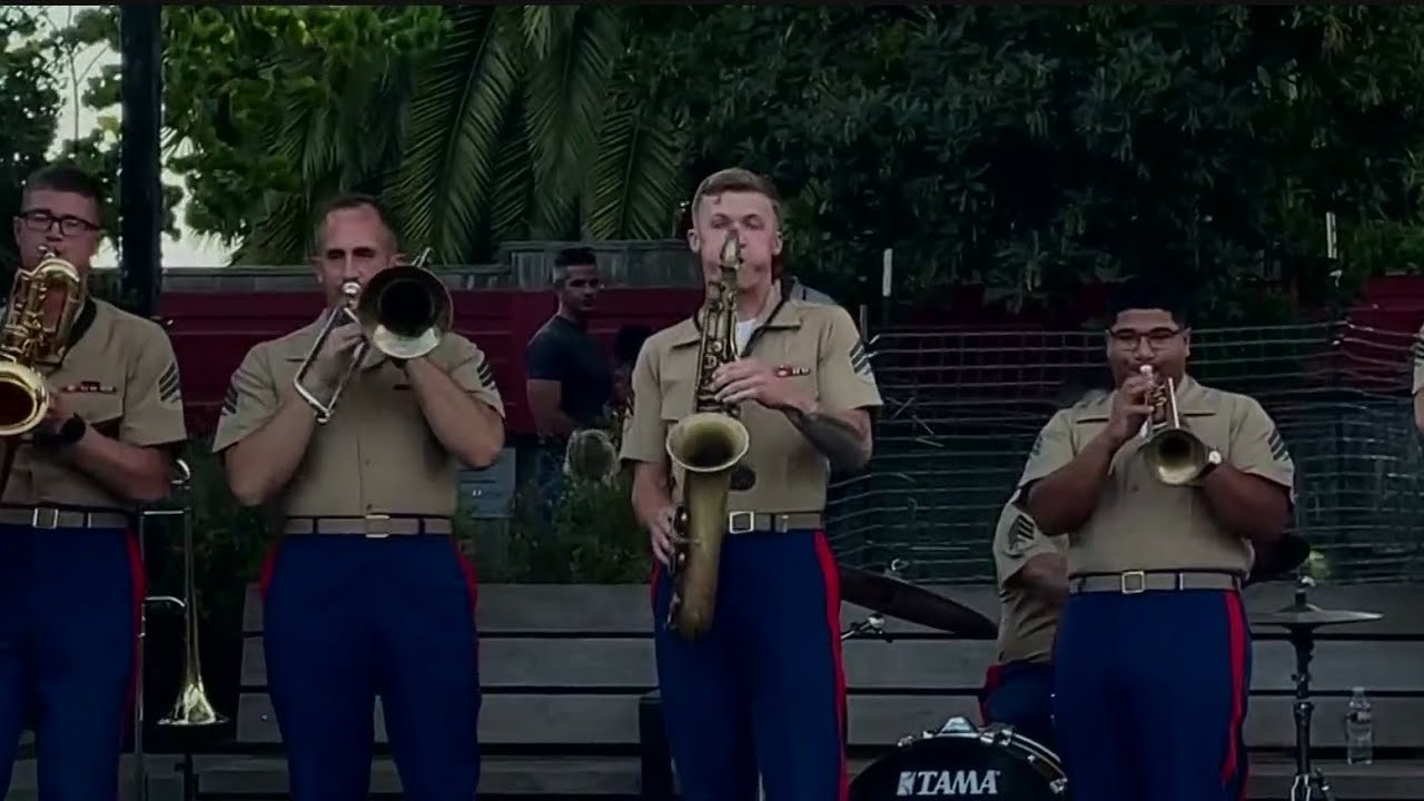 Fleet Week Gives San Francisco Community Chance To Watch 1st Marine Division Brass Band