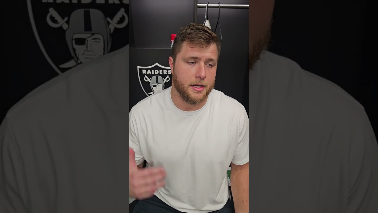 From The Las Vegas Raiders Locker Room Lt Kolton Miller After Beating The Green Bay Packers