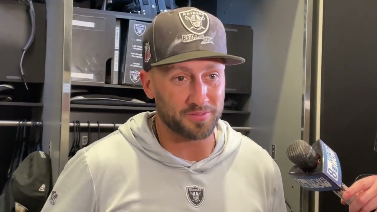 From The Las Vegas Raiders Locker Room Before The Los Angeles Chargers Game:qb Brian Hoyer