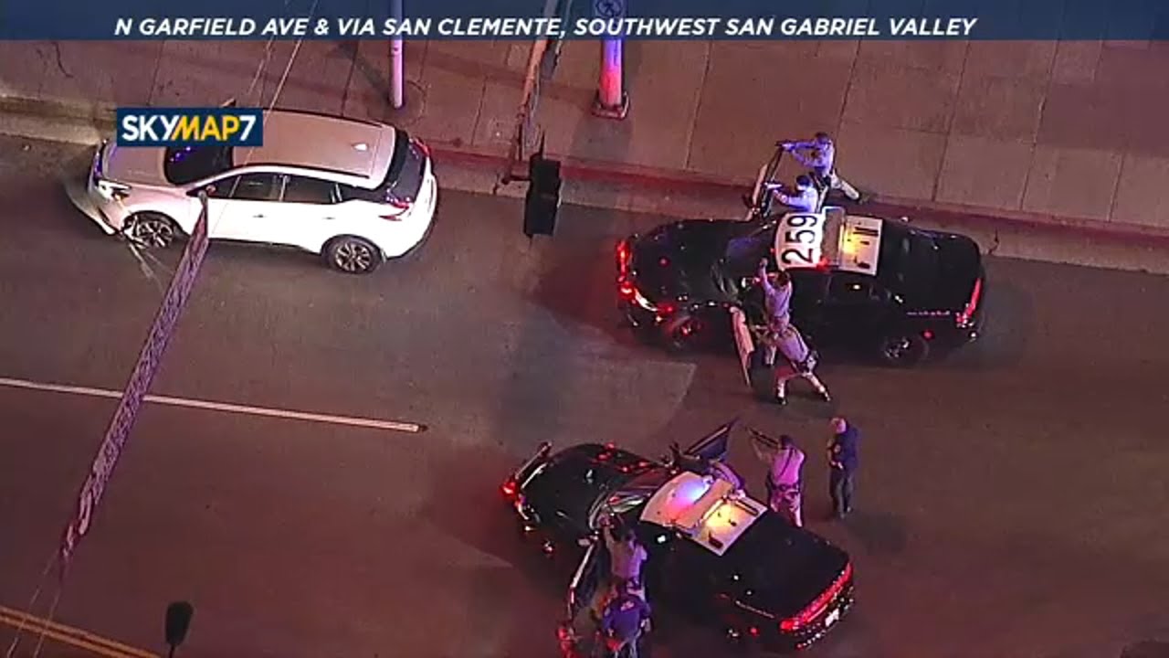 Full Chase: Spike Strip Shreds Tires On Suv, Ends Pursuit Through San Gabriel Valley