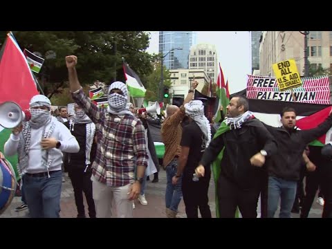 Hundreds Of People Take To The Streets Of Seattle For Rally In Support Of Palestine