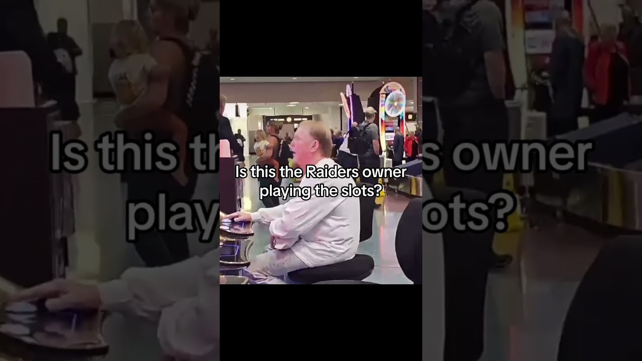 🏈 Is This The Las Vegas Raiders Owner Mark Davis Playing The Slots? #nfl