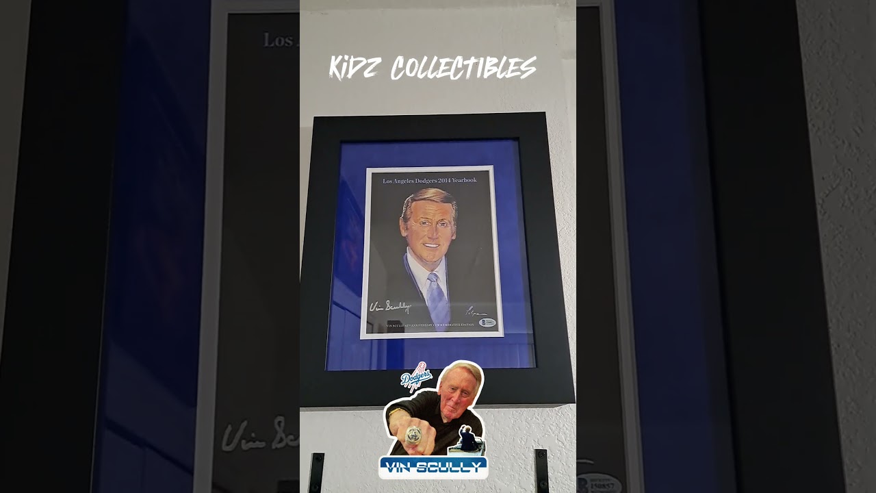 🚨kidz Collectibles🚨 Presents Vin Scully Autographed Los Angeles Dodgers Yearbook