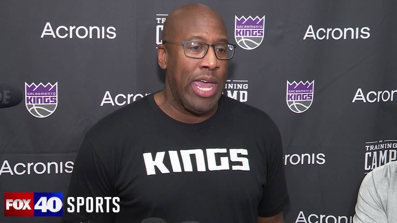 Kings Coach Mike Brown On If Sasha Vezenkov Fits Into Rotation, Sacramento’s First Preseason Game