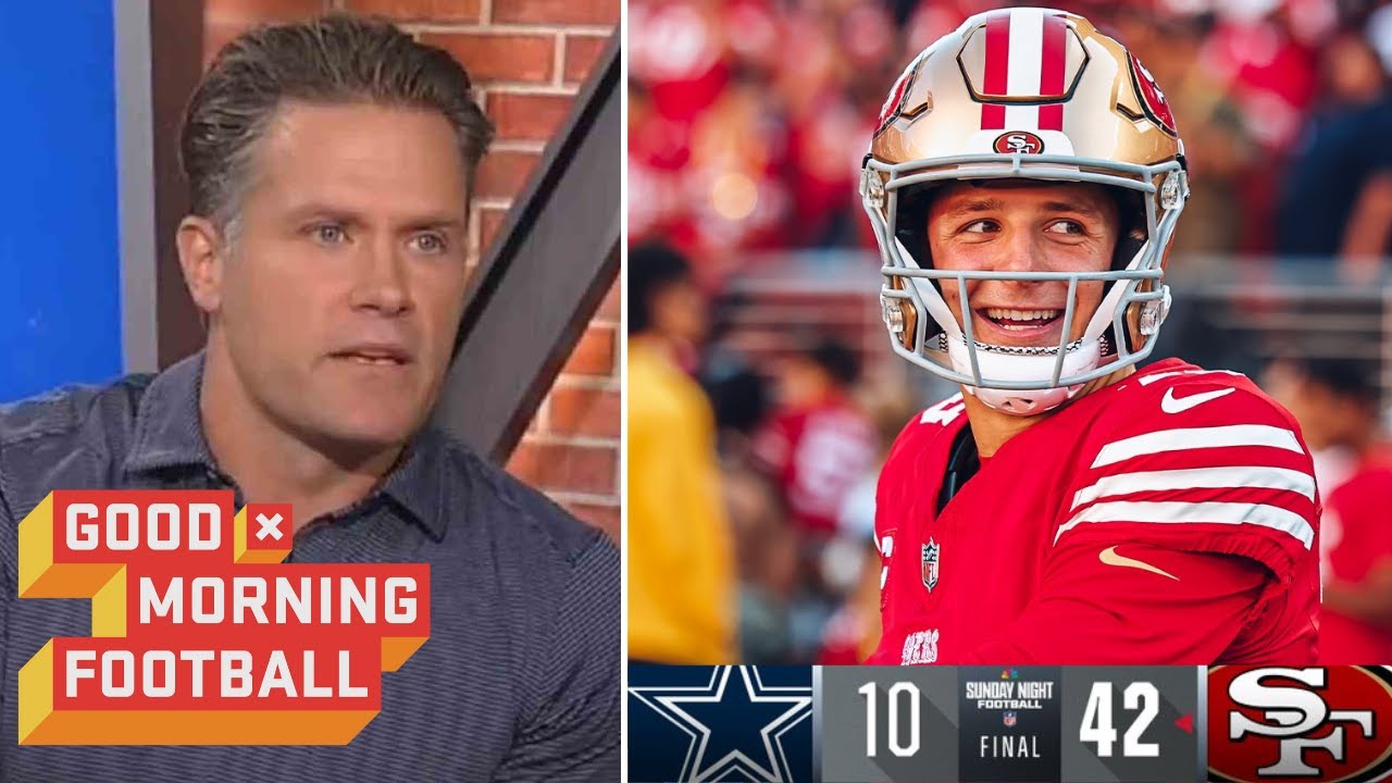 Kyle Brandt IMPRESSED by Brock Purdy throws 4 TD passes to lead 49ers DESTROYS Cowboys 42-10 in Wk 5 1 Kyle Brandt Impressed By Brock Purdy Throws 4 Td Passes To Lead 49ers Destroys Cowboys 42 10 In Wk 5