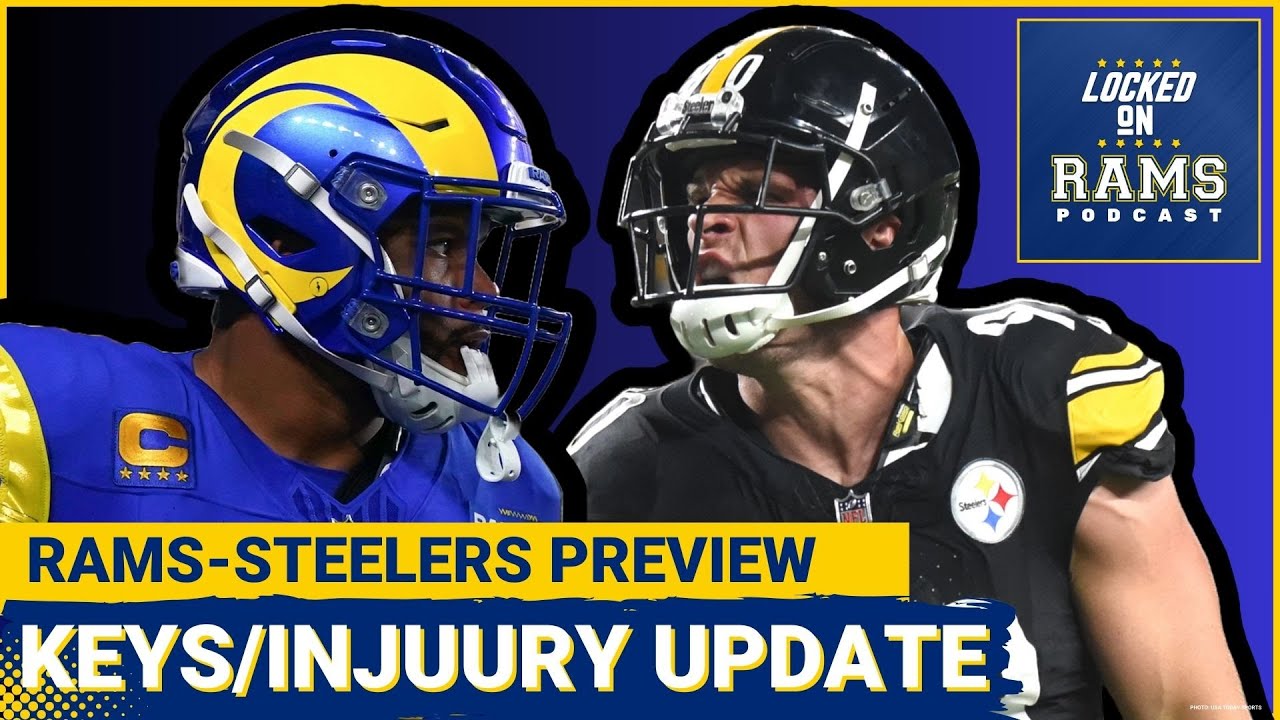 La Rams Kyren Williams Injury Update, Zach Evans, Freeman Filling In At Rb, Steelers Week 7 Preview!