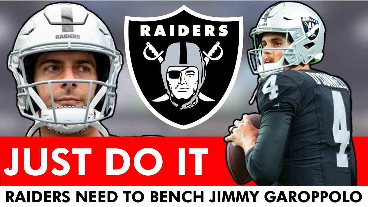 Las Vegas Raiders Need To Bench Jimmy Garoppolo & Should Josh Mcdaniels Start Brian Hoyer Or Aoc?