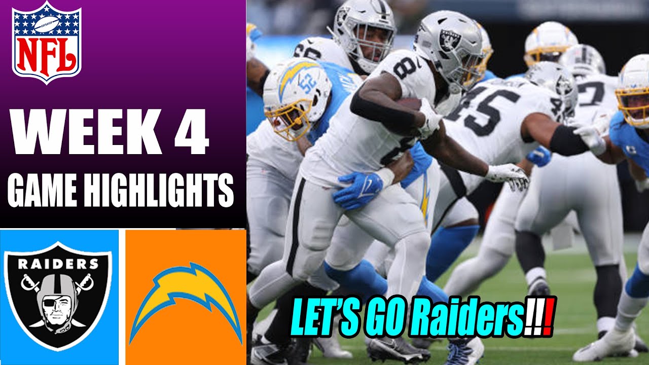 Las Vegas Raiders Vs Chargers [week 4] Full Game 1st Qtr (10/01/23) | Nfl Highlights Today 2023