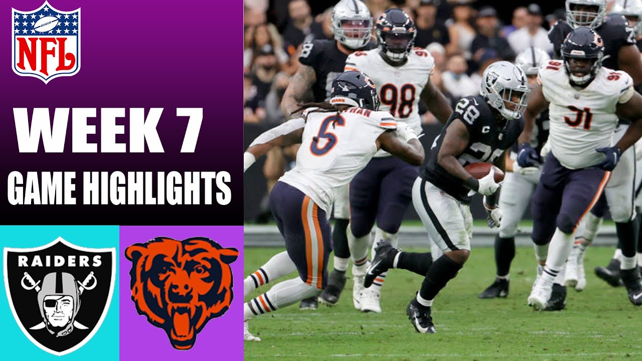 Las Vegas Raiders Vs Chicago Bears Full Game Week 7 | Nfl Highlights Today 2023