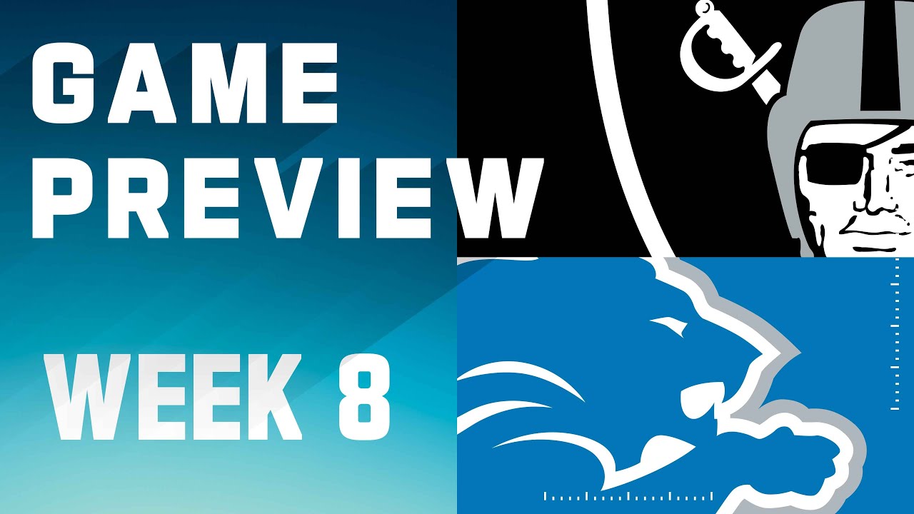 Las Vegas Raiders Vs. Detroit Lions | 2023 Week 8 Game Preview