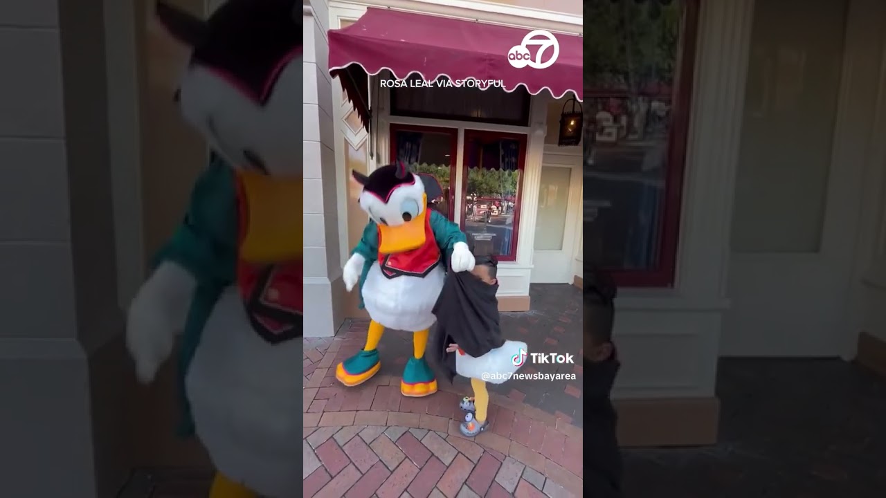 Little Boy Gets ‘tail Shaking’ Lesson From Donald Duck