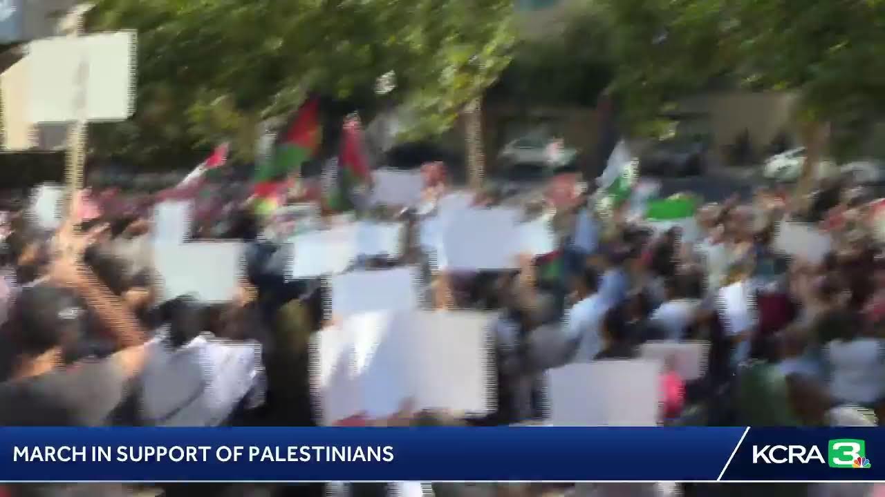 Live | Demonstrators In Support Of Palestinians Are Marching In Downtown Sacramento