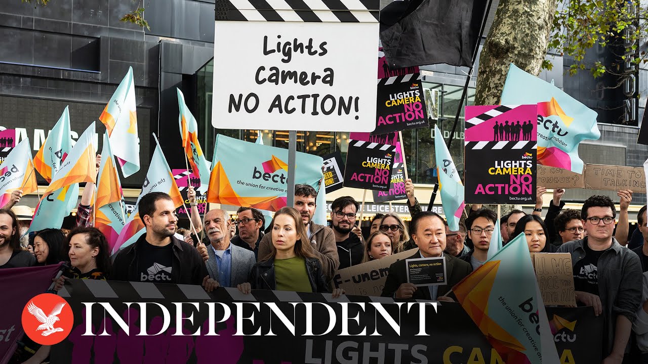 Live: Sag Aftra Striking Actors On Picket Line In Los Angeles As Talks Continue