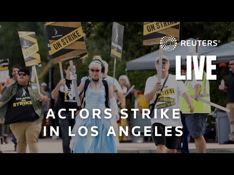 Live: Striking Actors Picket In Los Angeles As Talks Continue