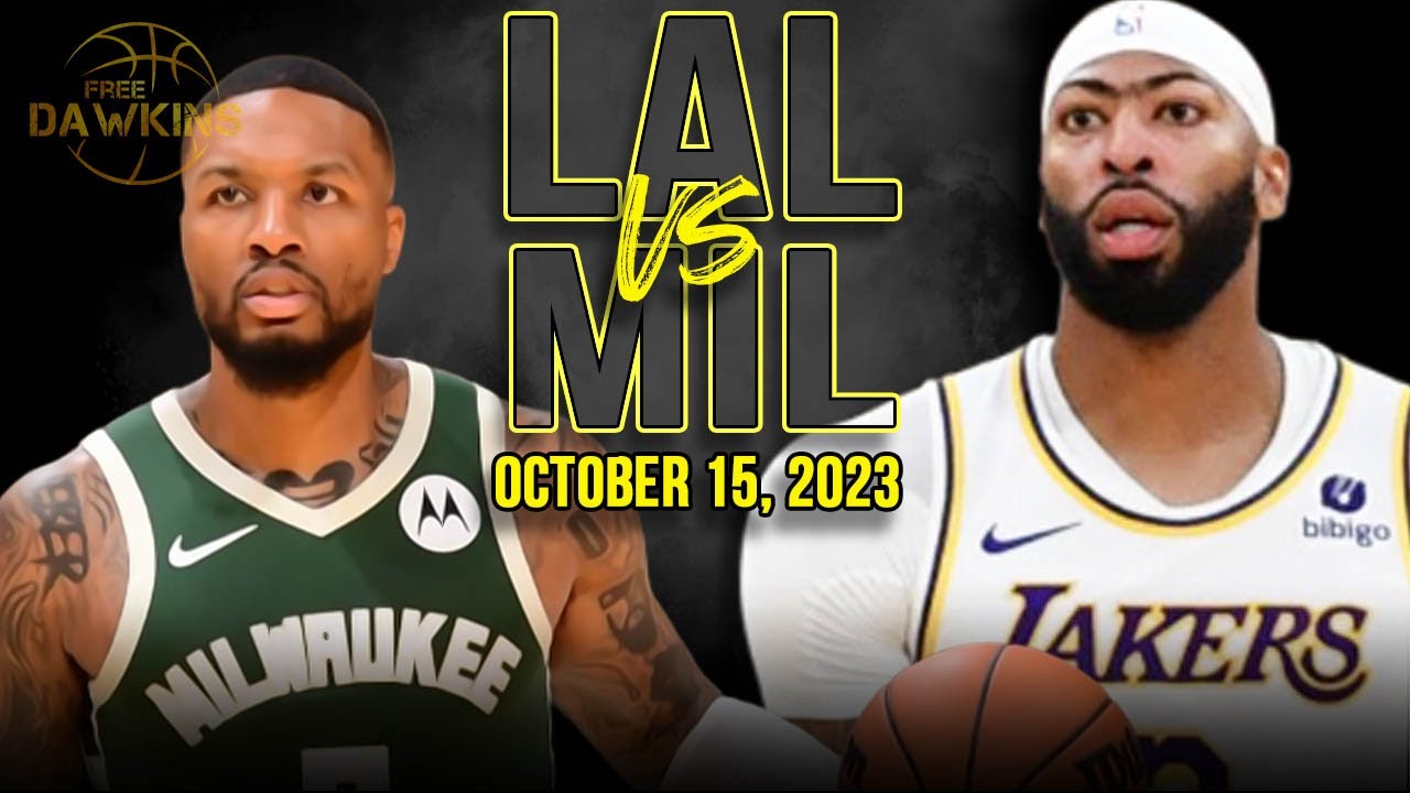 Los Angeles Lakers Vs Milwaukee Bucks Full Game Highlights | October 15, 2023 | Freedawkins