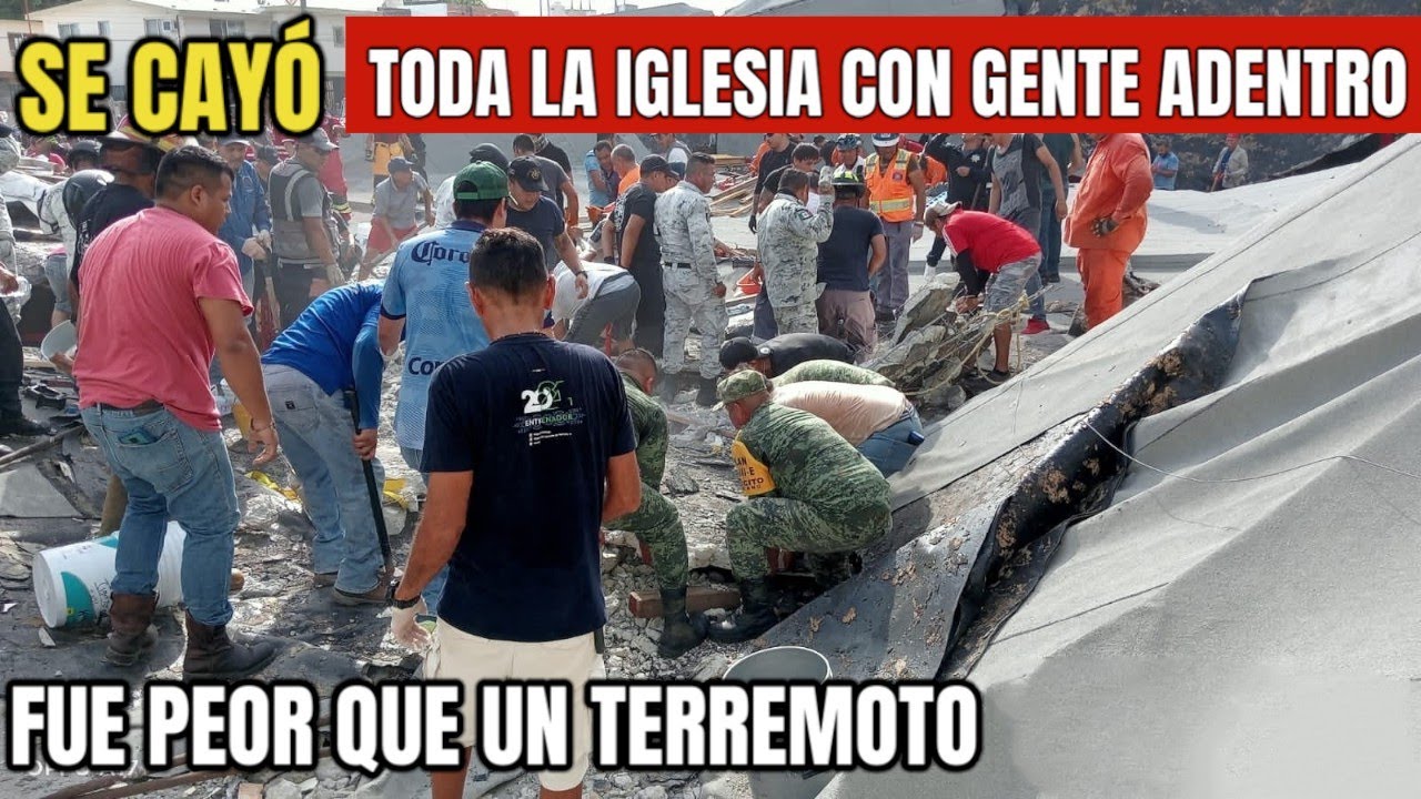 Mira fue peor que un Terremoto, se cayó toda la Iglesia con gente adentro ¡Horror! 1 Mira Fue Peor Que Un Terremoto, Se Cayó Toda La Iglesia Con Gente Adentro ¡horror!